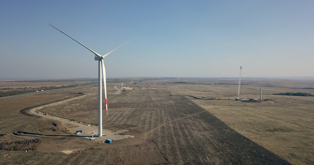 Do eksploatacji zostały wprowadzone PS 110 kV Sulinskaja Elektrownia wiatrowa i PS 110 kV Kamenskaja Elektrownia wiatrowa